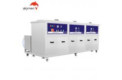 China Three Tank Skymen Ultrasonic Cleaner SUS304 For Cleaning Rinsing Drying supplier