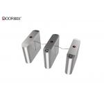 IP24 Access Control 304 Stainless Steel Flap Barrier Turnstile for sale