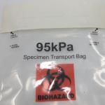 Environmentally Friendly Plastic Zip Lock Biohazard Specimen Transport Bag / Waste Bag for sale
