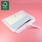 Eco Friendly Fully Recycled Custom 40G Garment Clothing Glassine Pure Paper Mailer Bag For Clothes With Adhesive Stripe for sale