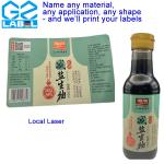 Waterproof Stickers for Customized Condiment Bottle Labels for sale