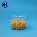 Small Food Grade Bowl Shape Stackable Easy Open Seafood Fish Transparent PET Plastic Can for sale
