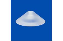 China Carved Quartz Glass Cone High Precision With Threaded Hole supplier