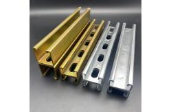 China Hot Dip Galvanized Back to Back Slotted Plain Unistrut Channel supplier