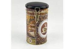 China Customized Screw On Lid Coffee Tin Can With Eco Friendly Polishing supplier