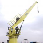 Stable Steel Structure Straight Boom 5T15M Marine Deck Cranes for sale