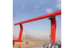 China Lifting capacity 10tons Remote Control Single Beam Gantry Crane MH Model With Hoist supplier