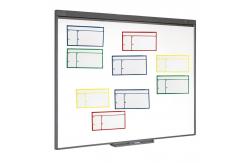 China Dry Erase Magnetic Whiteboard Sticker Kanban Board Cards Custom Design supplier