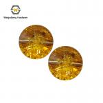 Modern Style Round Resin Crystal Button Yellow Acrylic for Sofa & Home Decor-for Bathroom & Living Room for sale