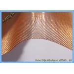 Pure Copper Metal Wire Mesh Sheets Square Hole Bending Selvage For Shielding