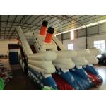 Commercial Inflatable Titanic Dry beauty slide hot inflatable dry ship slide for sale