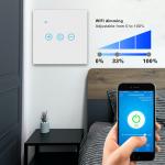 Smart Wireless Remote Light Switch Dimming Wireless Wifi Switch Need Neutral Wire for sale