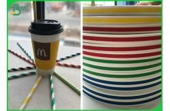 China Small Size Biodegradable Printable FDA Straw Paper With Food Grade Ink supplier