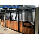 Bamboo Infill 32mm Horse Stall Panels With Sliding Door Swivel Feeder for sale