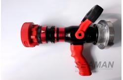 China Automatic 4 Position High Pressure Fire Hose Nozzles Fire Pistol Adjustable Flow Rate supplier