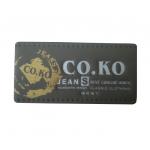 Debossed Custom Leather Labels , Personalized Clothing Labels Monogrammed for sale