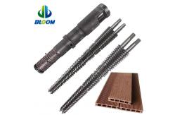 China Wear Resistant Conical Twin Screw And Barrel For PVC WPC TPE / TPU supplier