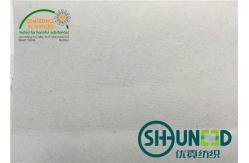 China Hard Paper Iron On Backing Fabric With 100% Recycle Cotton Composition supplier