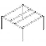 2 seater workstation steel frame ,#215N for sale
