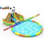 EN14960 Inflatable Pool Slide Water Parks Equipment For Beach Activities for sale