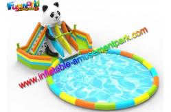 China EN14960 Inflatable Pool Slide Water Parks Equipment For Beach Activities supplier
