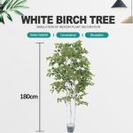 Outdoor Indoor Artificial White Birch Tree Plants Architectural Landscaping for sale