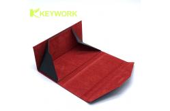 China Foldable Sunglasses Case PU Leather Folding Eyeglass Case supplier