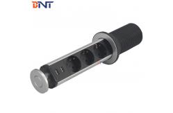 China Compact Pop Up Counter Outlet , Concealed Design Kitchen Worktop Power Sockets supplier