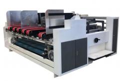 China High Speed PLC Box Folding And Gluing Machine Double Piece Semi Automatic supplier