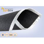 Thermal Sheath High Temperature Fiberglass Cloth 78OZ Graphite Coated Heat Shield for sale