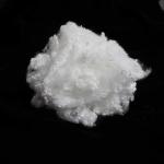 Non Siliconized Polyester Staple Fibers White 3D Lightweight Microfiber  for sale