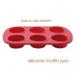 Easy Take Off Reusable 6 Cavity Silicone Bread Mould