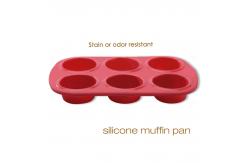 China Easy Take Off Reusable 6 Cavity Silicone Bread Mould supplier