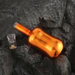Flint Colorful Electroplated Glass Tequila Vodka Liquor Bottles in Hot Stamping Style for sale