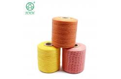 China Chemical Resistance Pattern Dyed Polyester Braid Waxed Thread For Bracelets Leather supplier