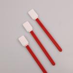 Square TOC Specimen Collection Polyester Swab With 125mm Red PP Stick