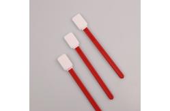 China Square TOC Specimen Collection Polyester Swab With 125mm Red PP Stick supplier