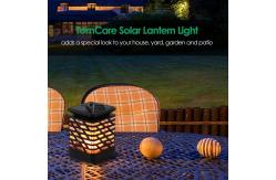 China Sparkling 30-40LM 3000K-3500K Solar Flickering Flame Lantern Hanging Solar Garden Light supplier