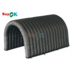 Black Inflatable Sports Tunnel Tent For Football Game Outdoor Events Entrance Tunnel for sale