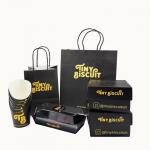 Recyclable Fast Food Takeaway Packaging Box For Hamburger French Fries And Fried Chicken Customized for sale