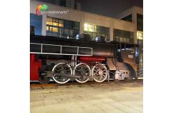 China Playground Exhibition Plaza Decorative Metal Train Rust Resistance supplier