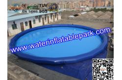 China Bule 10m Inflatable Water Pool , Round Inflatable Pool For Water Park supplier