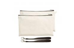 China Multi Compartment Canvas Pen Case Cotton Lined Lightweight supplier