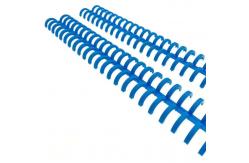 China Blue ABS PP Plastic Ring Spiral Plastic Binding Clip For Folder Notebook supplier