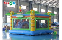 China Palm Tree Inflatable Jumping Castle With Surf Boy Tropical Slide supplier