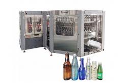 China Automatic Rotary 3 In 1 Glass Bottle Beer Can Filling Machine supplier