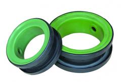 China Green PTFE Coated EPDM Valve Seat For Resilient Seat Butterfly Valve Durable supplier