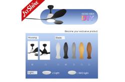 China DC Motor Ceiling Fan Light Modern Smart Remote Control Energy Saving supplier