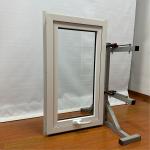 Double Tempered Glass Aluminium Awning Windows Customized Product for sale