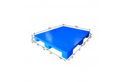 China Single Side Nestable Plastic Pallet 120*120cm Polyethylene Plastic Skids supplier